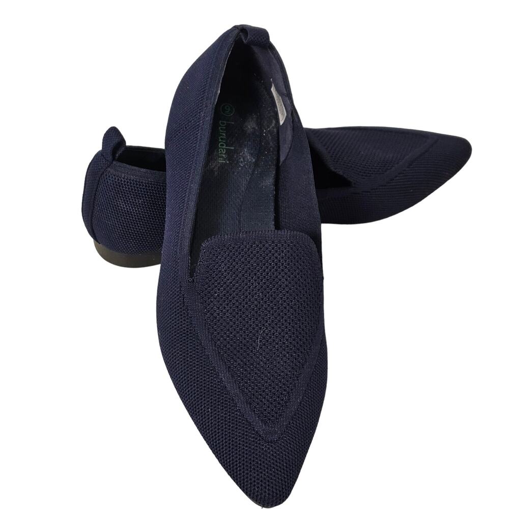 BURUDANI Women's Pointed Toe Flats Comfortable Dressy Business Casual Loafer 9